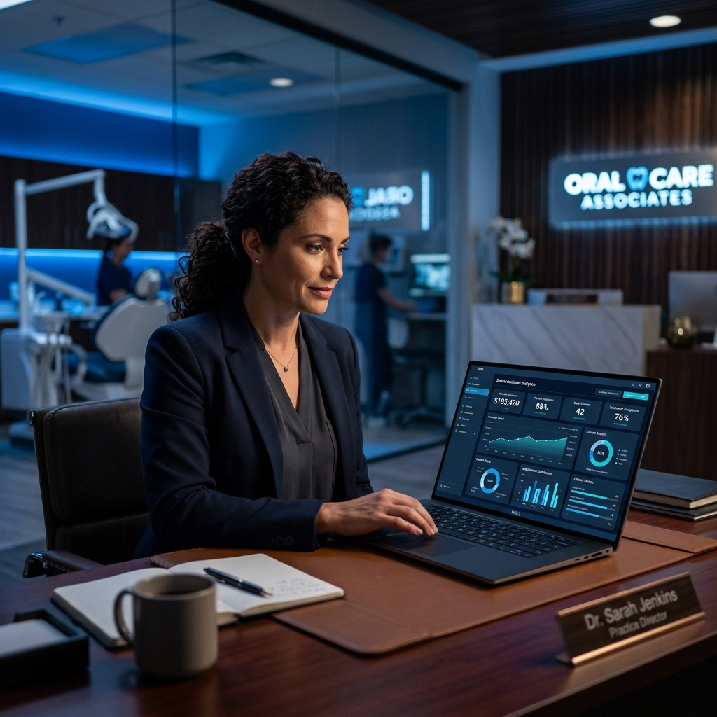 Panel de control de clínica dental